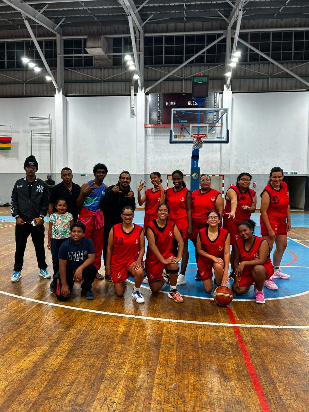 Girls basketball practice